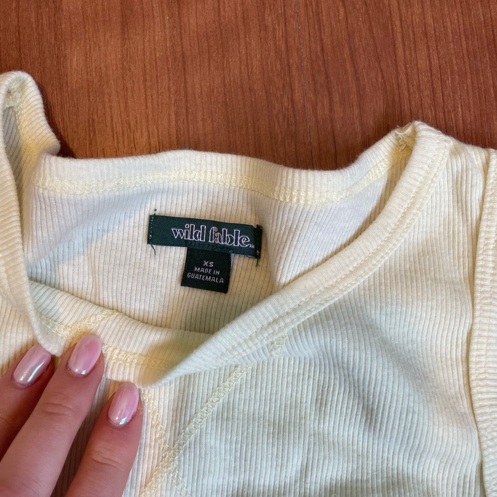 Butter yellow tank top